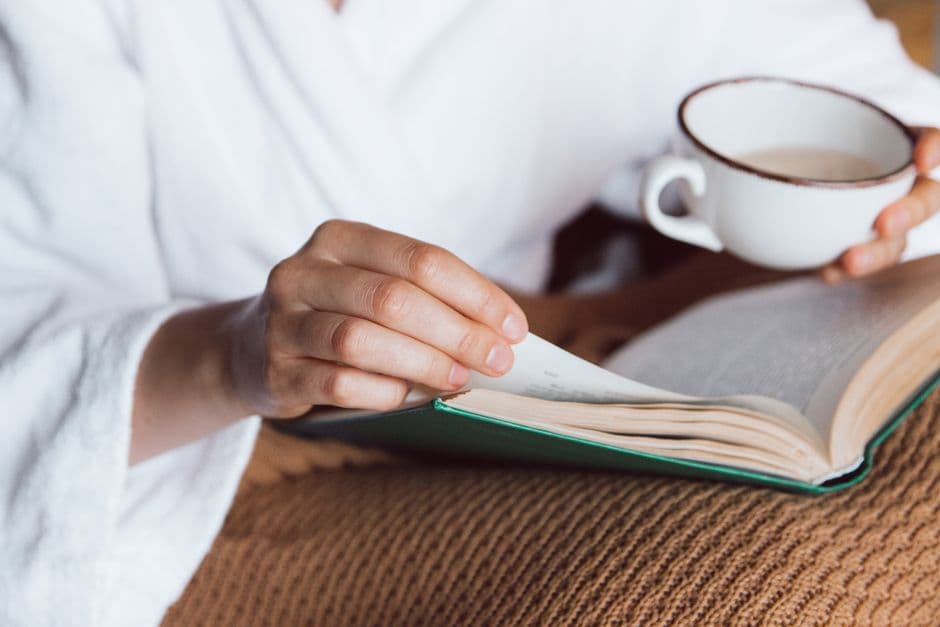 Person returning to a simple daily reading routine